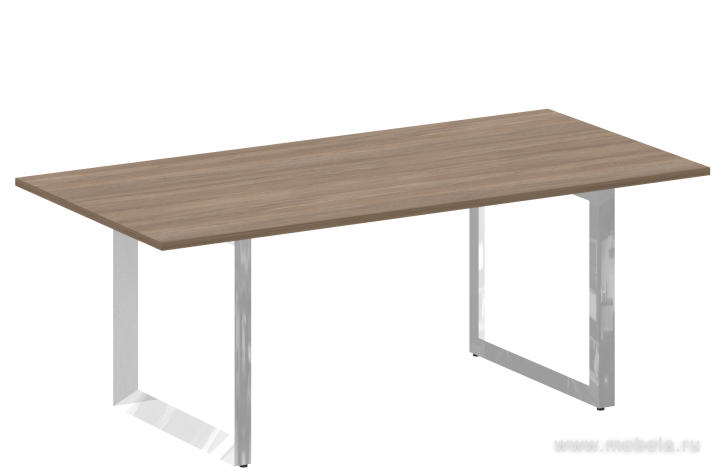 Стол для переговоров на О-образном металлокаркасе