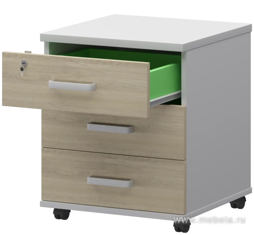 Тумба подкатная с центральным замком