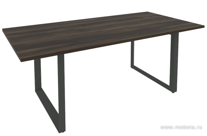 Стол для переговоров на О-образном металлокаркасе