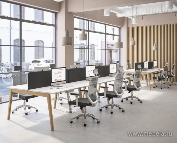 Офисный шкаф средний со стеклом в алюминиевой рамке