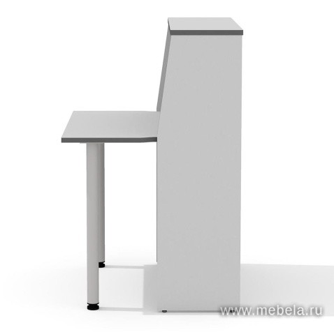 Стойка ресепшн, прямая с опорами