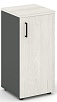 Офисный шкаф низкий узкий левый / правый (1 низкий фасад, задняя стенка ЛДСП)