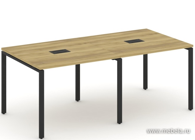 Стол для переговоров на металлокаркасе (2 столешницы)