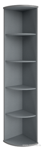 Стеллаж высокий угловой