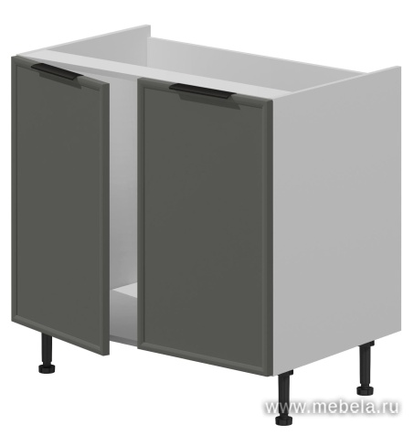 База под мойку 2 двери, фасады рамочные, МДФ в плёнке.