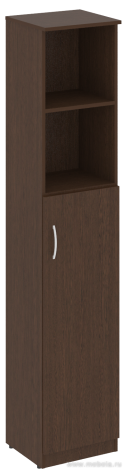 Офисный шкаф узкий полуоткрытый, Л/Пр.
