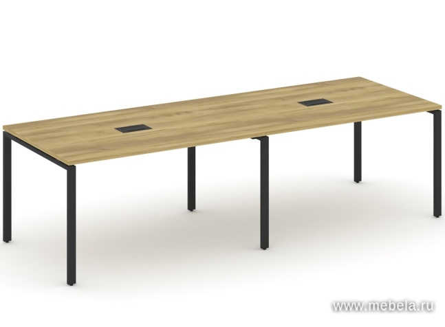 Стол для переговоров на металлокаркасе (2 столешницы)