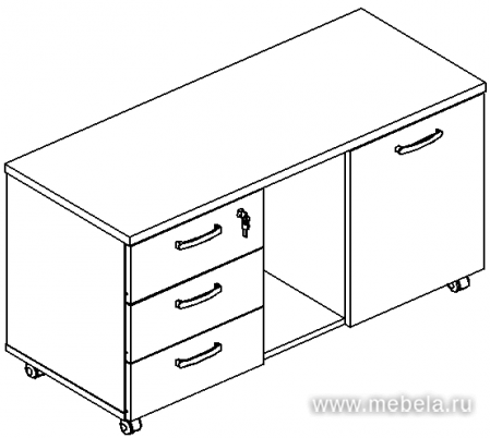 Тумба для оргтехники