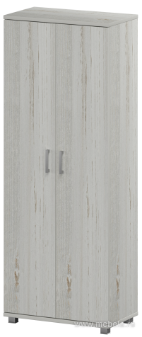 Офисный шкаф широкий высокий закрытый 2 двери (ЛДСП)