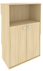 Офисный шкаф средний полузакрытый