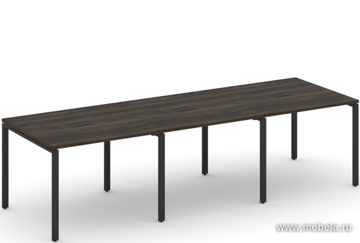 Стол для переговоров на металлокаркасе (3 столешницы)