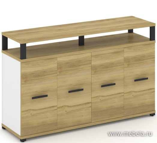 Распашной Офисный шкаф опорный/приставной с верхним горизонтом