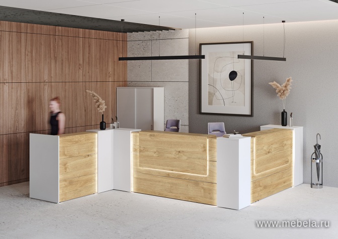 Стойка ресепшен прямая №20