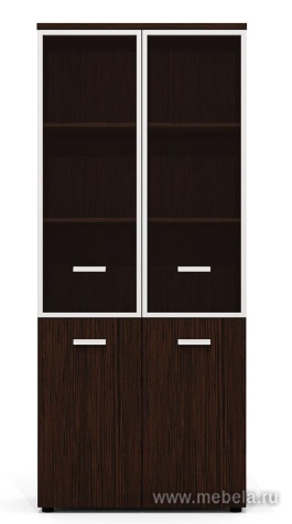 Офисный шкаф высокий (со стеклом)