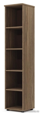 Офисный шкаф закрытый узкий с полками