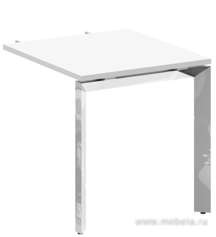 Брифинг-приставка к столу на П-образном металлокаркасе