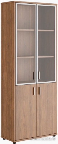 Офисный шкаф для бумаг со стеклом с алюминиевой рамой