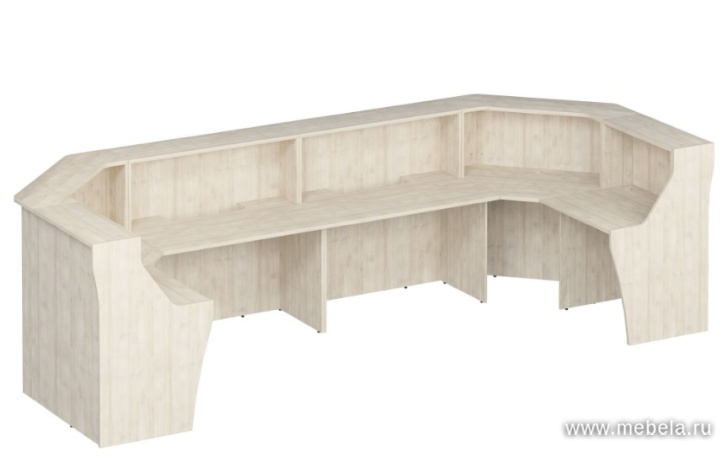 Стойка ресепшн прямая с вырезом