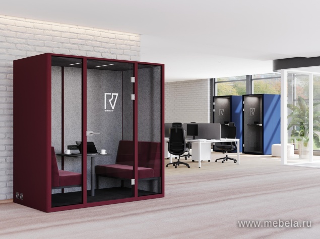 Четырехместная акустическая кабина (задняя стенка металл)         