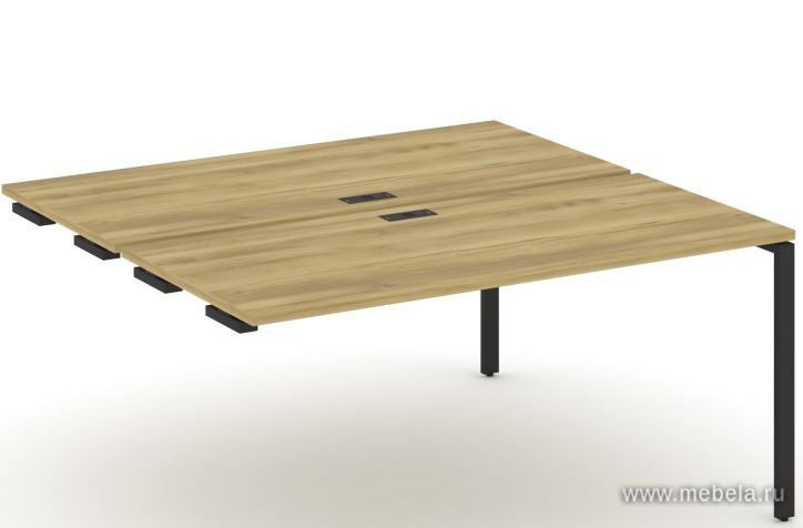 Двойной стол приставка к опорным тумбам/шкафам