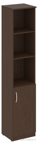 Офисный шкаф узкий полуоткрытый, Л/Пр.