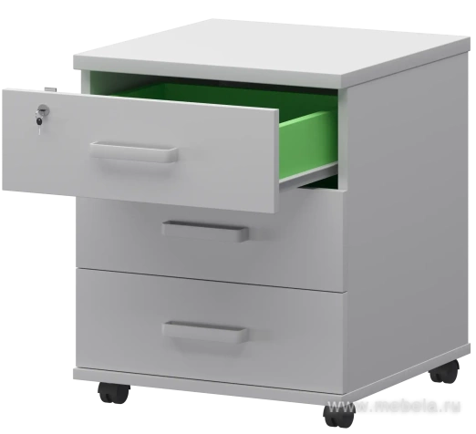 Тумба подкатная с центральным замком