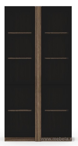 Офисный шкаф высокий со стеклом (полки ЛДСП)