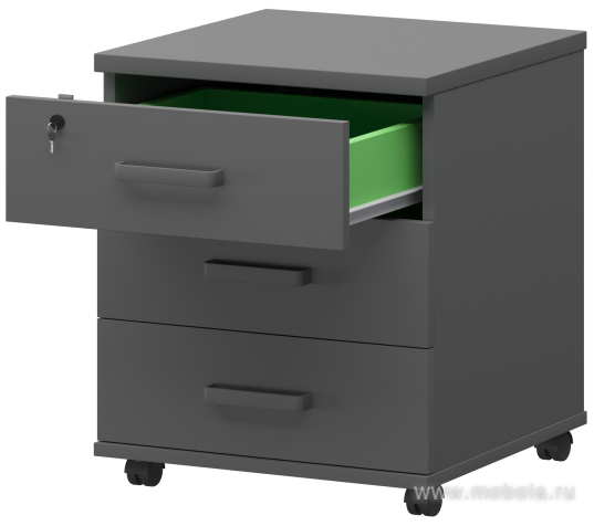 Тумба подкатная (замок на верхний ящик)