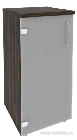 Офисный шкаф низкий узкий стекло (лев/прав) 