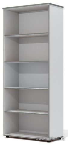 Офисный шкаф закрытый, высокий с полками