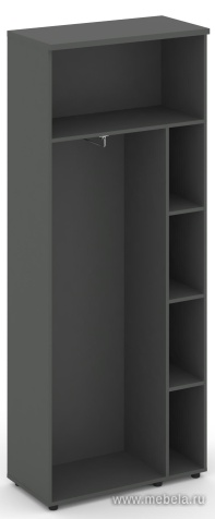 Гардероб широкий неглубокий, задняя стенка ЛДСП