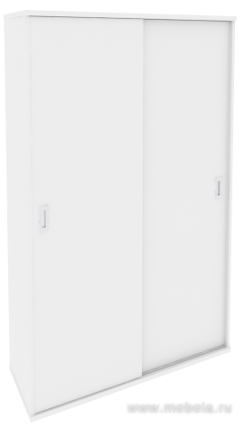 Офисный шкаф-купе комбинированный (полки + гардероб)