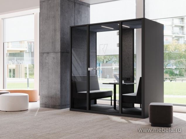 Четырехместная акустическая кабина (задняя стенка металл)         