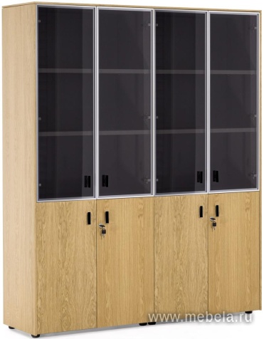 Офисный шкаф комбинированный для документов (4 двери)
