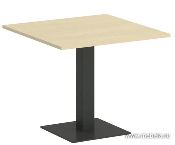 Стол для переговоров квадратный на металлокаркасе