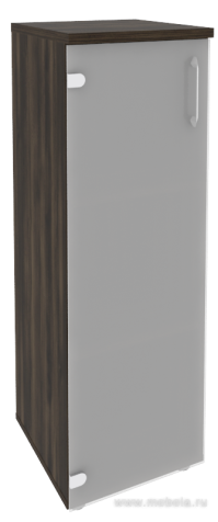 Офисный шкаф средний узкий стекло (лев/прав) 