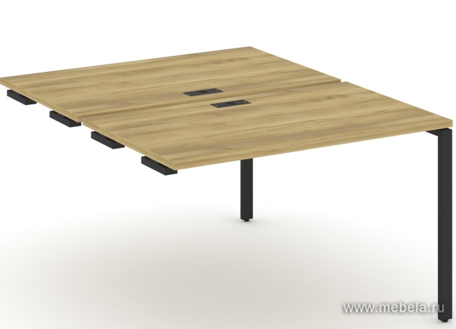 Двойной стол приставка к опорным тумбам/шкафам