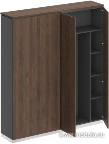 Офисный шкаф комбинированный с гардеробом