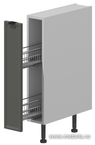 База бутылочница, фасады рамочные, МДФ в плёнке.