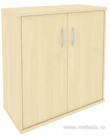 Офисный шкаф низкий широкий (2 низкие двери ЛДСП)