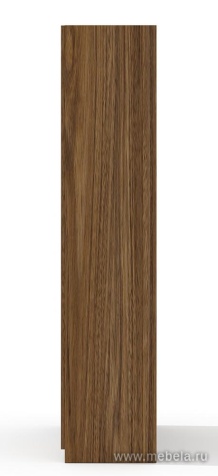 Офисный шкаф высокий со стеклом (полки ЛДСП) с гардеробом