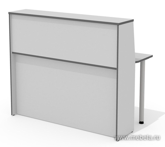 Стойка ресепшн, прямая с опорами