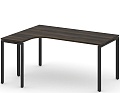 Стол письменный эргономичный Concept на П-образном металлокаркасе (левый)