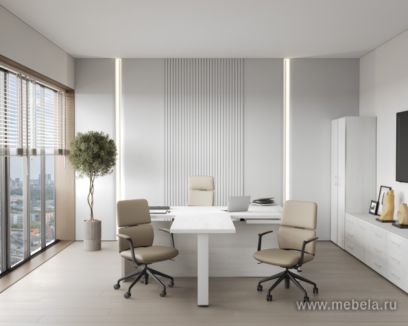 Офисный шкаф узкий средний со стеклом в раме + полка Л/ПР