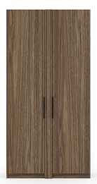 Офисный шкаф высокий закрытый (полки ЛДСП)