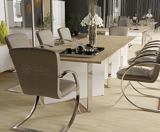 фото столы Шифт Хром Тиквуд  №3