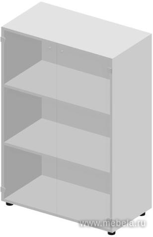 Офисный шкаф для документов (тонированное стекло)