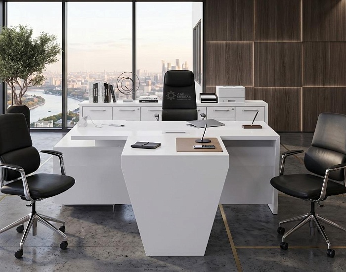 фото кабинет Корнер Белый					 №3					