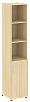 Офисный шкаф узкий полуоткрытый Л/ПР