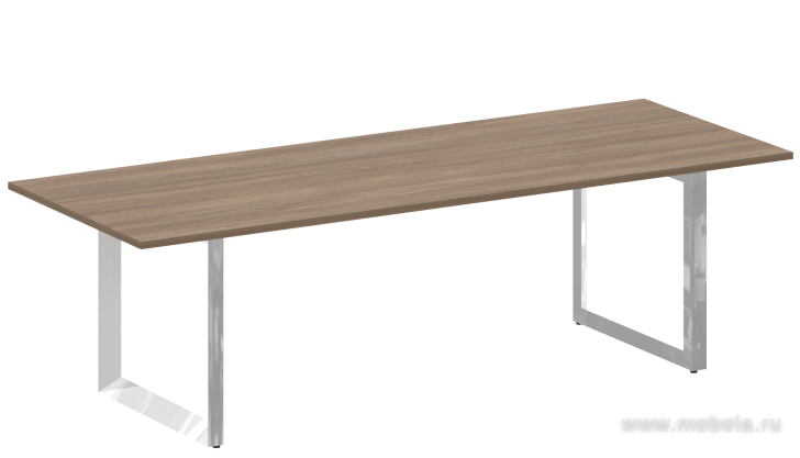 Стол для переговоров на О-образном металлокаркасе